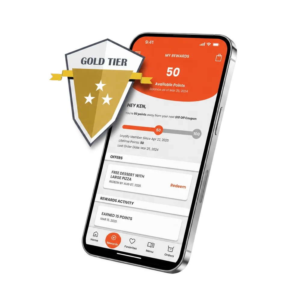 Adora loyalty rewards displayed on a phone